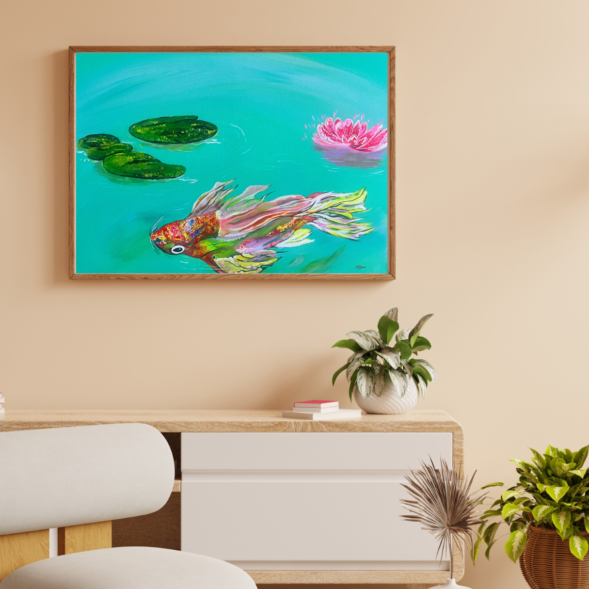 peaceful scenery art 