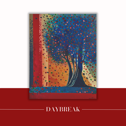 vibrant sunrise artwork