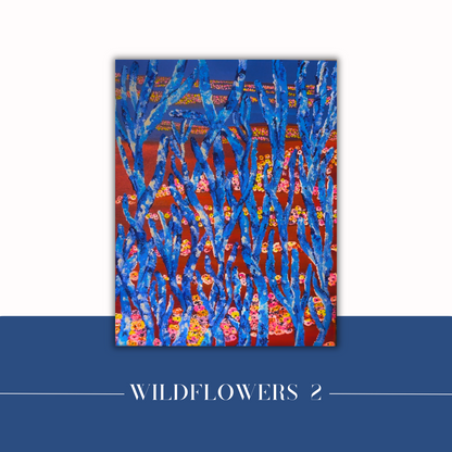 wildflower painting on canvas 