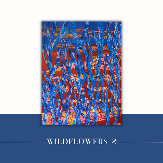 wildflower painting on canvas 