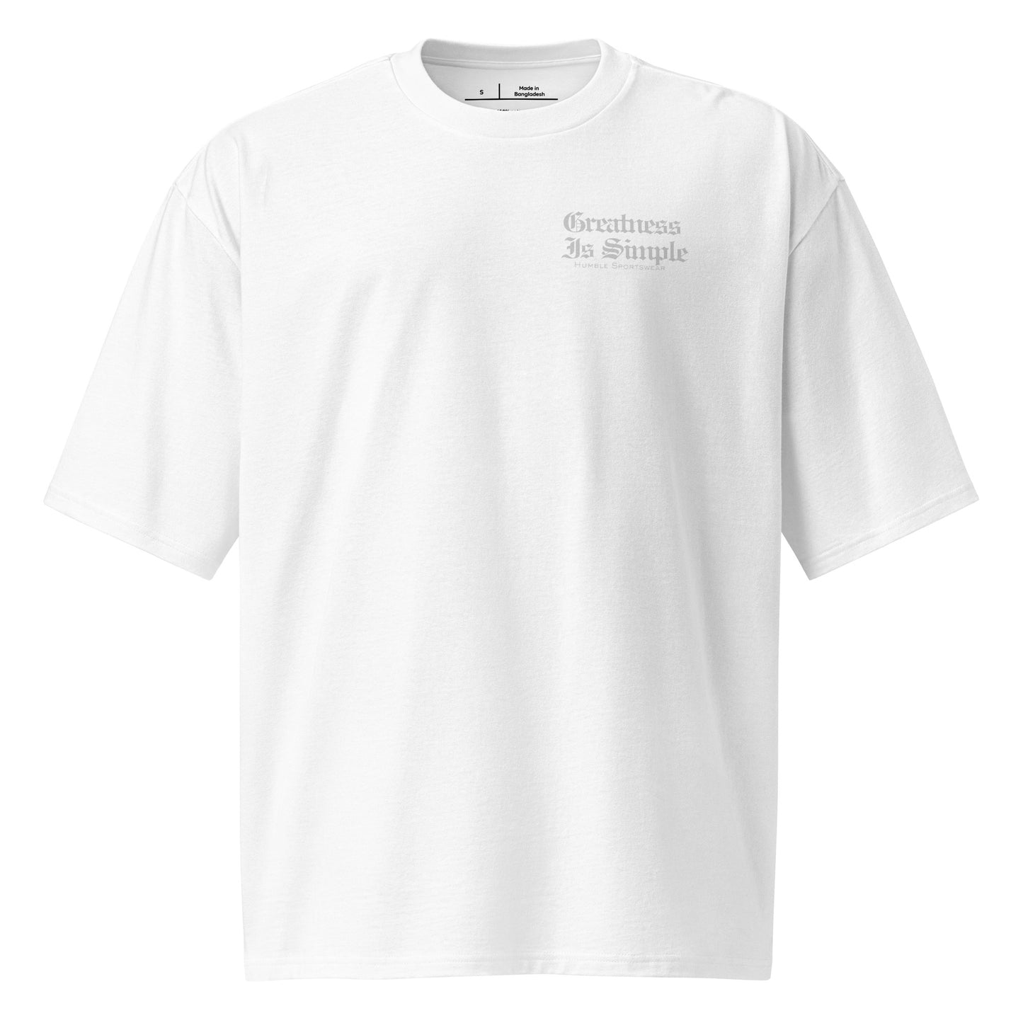 men’s heavyweight cotton printed t-shirt white