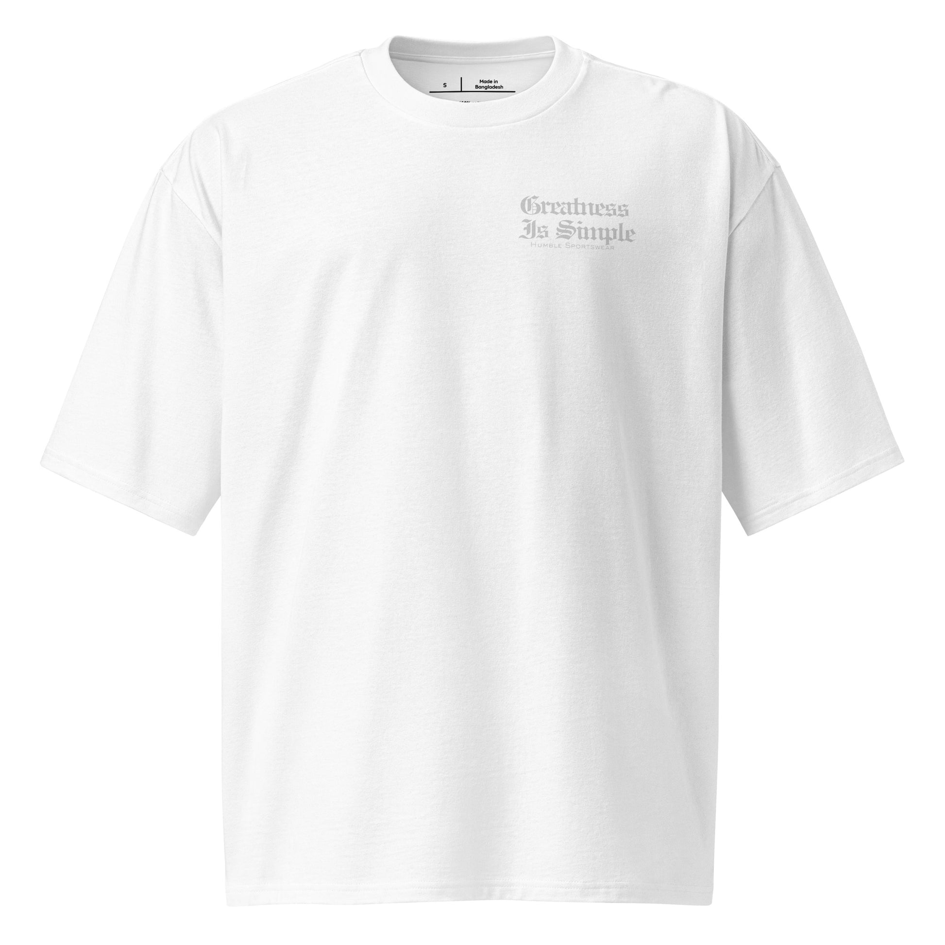 men’s heavyweight cotton printed t-shirt white