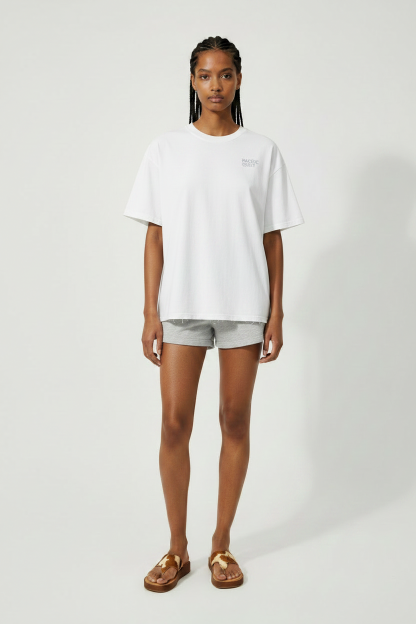 vintage wash boxy t-shirt with drop shoulders