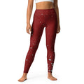 paint splatter yoga leggings front view 