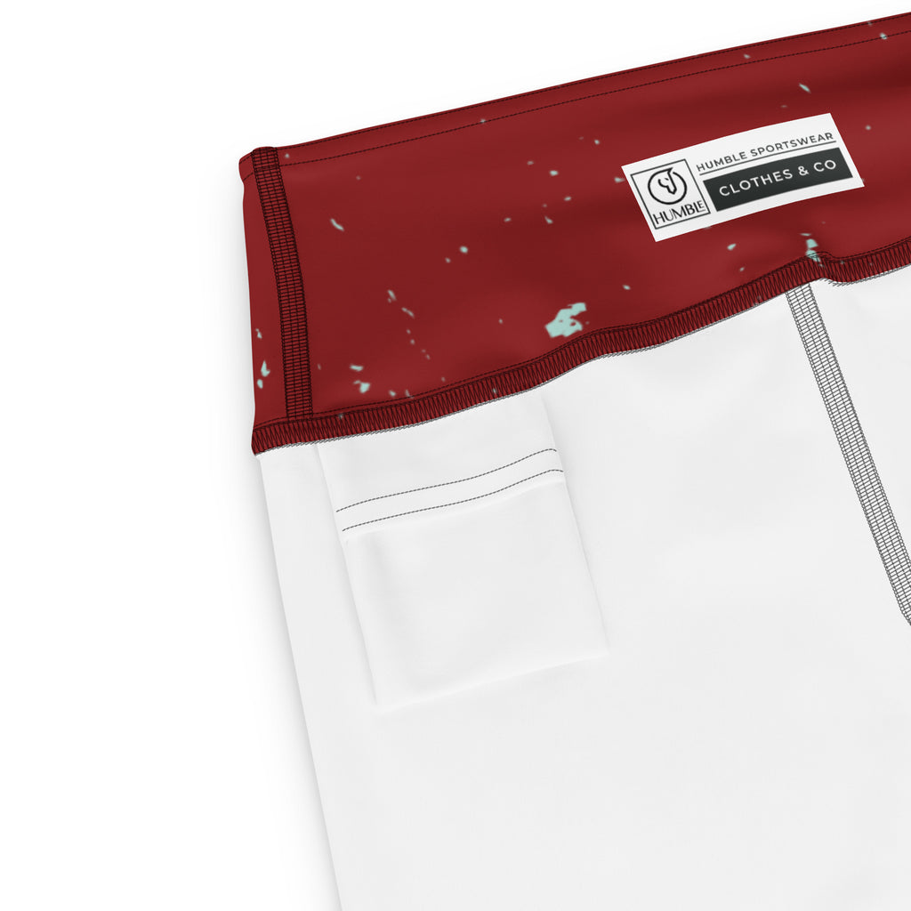 stretch performance paint splatter leggings 