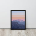 mountain sunset pastel tones canvas print