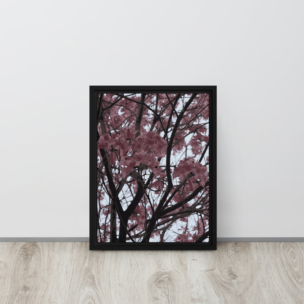 botanical spring tree artwork for living room wall