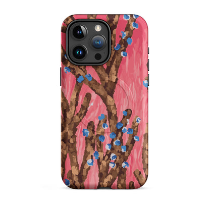 artistic floral pink Magsafe case minimalist style 
