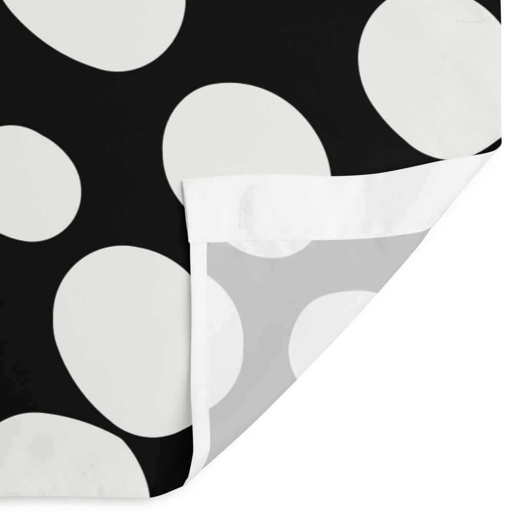 Polka Dotted Black Shower Curtain - Mirfia