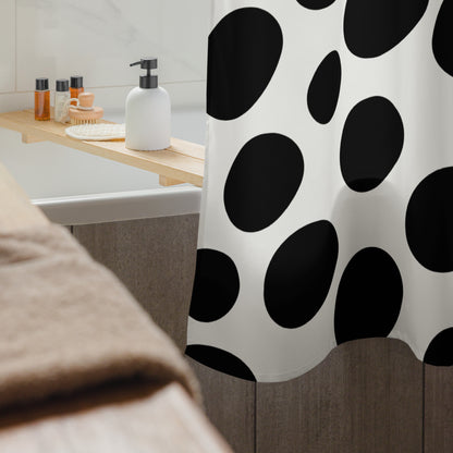 Polka Dotted Shower Curtain - Mirfia