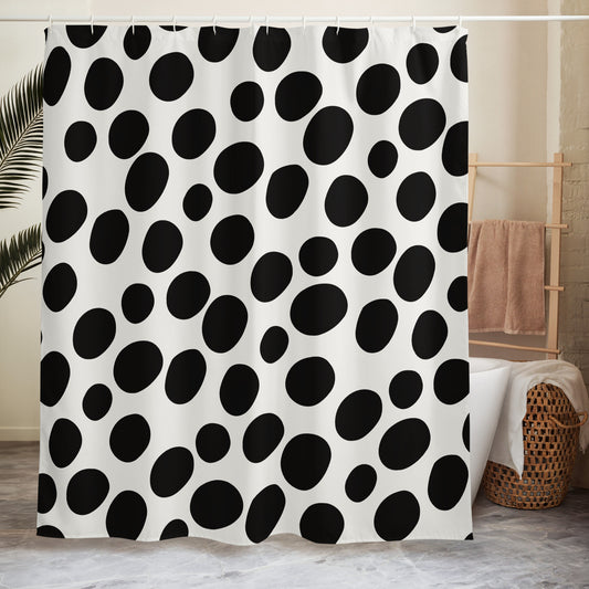 Polka Dotted Shower Curtain - Mirfia