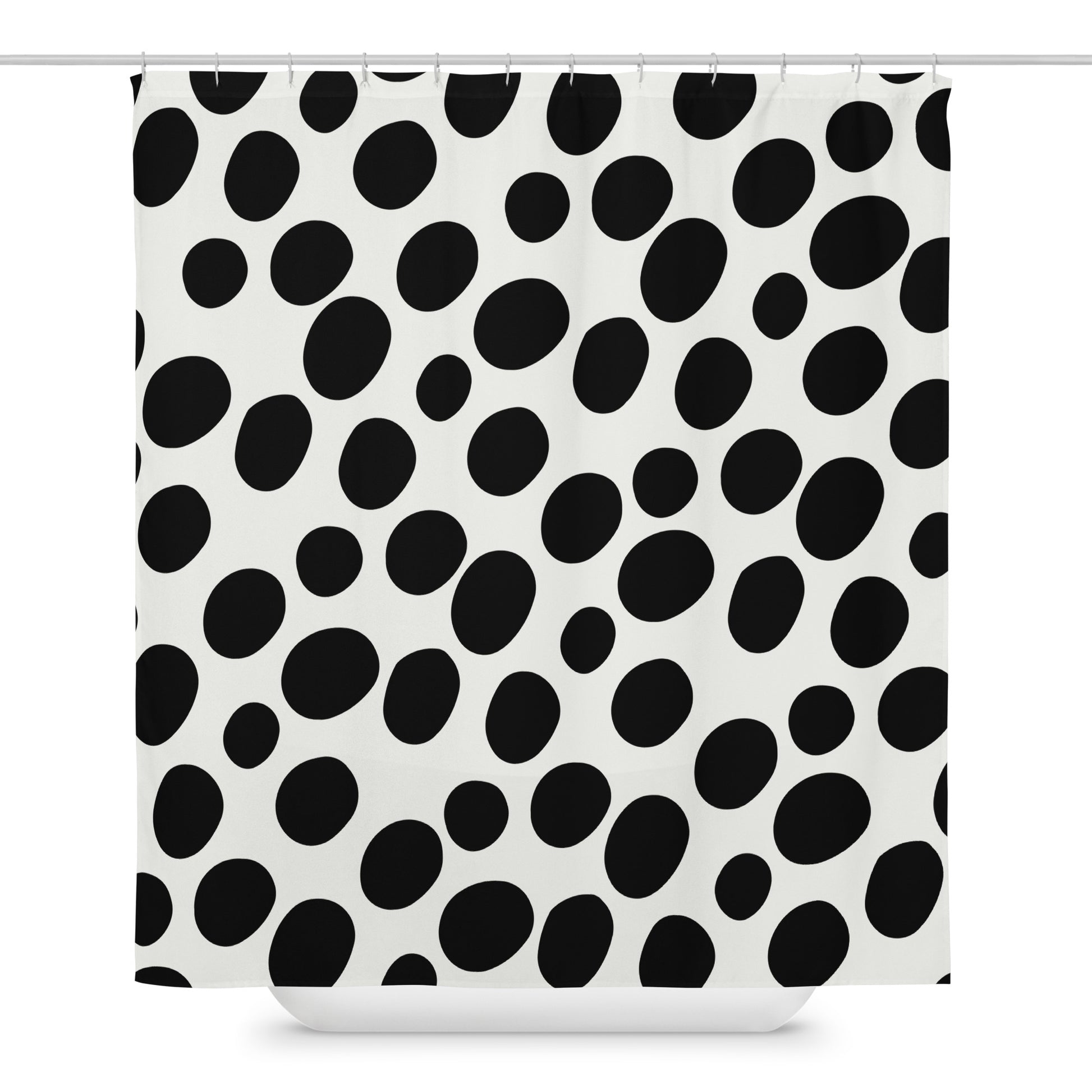 Polka Dotted Shower Curtain - Mirfia