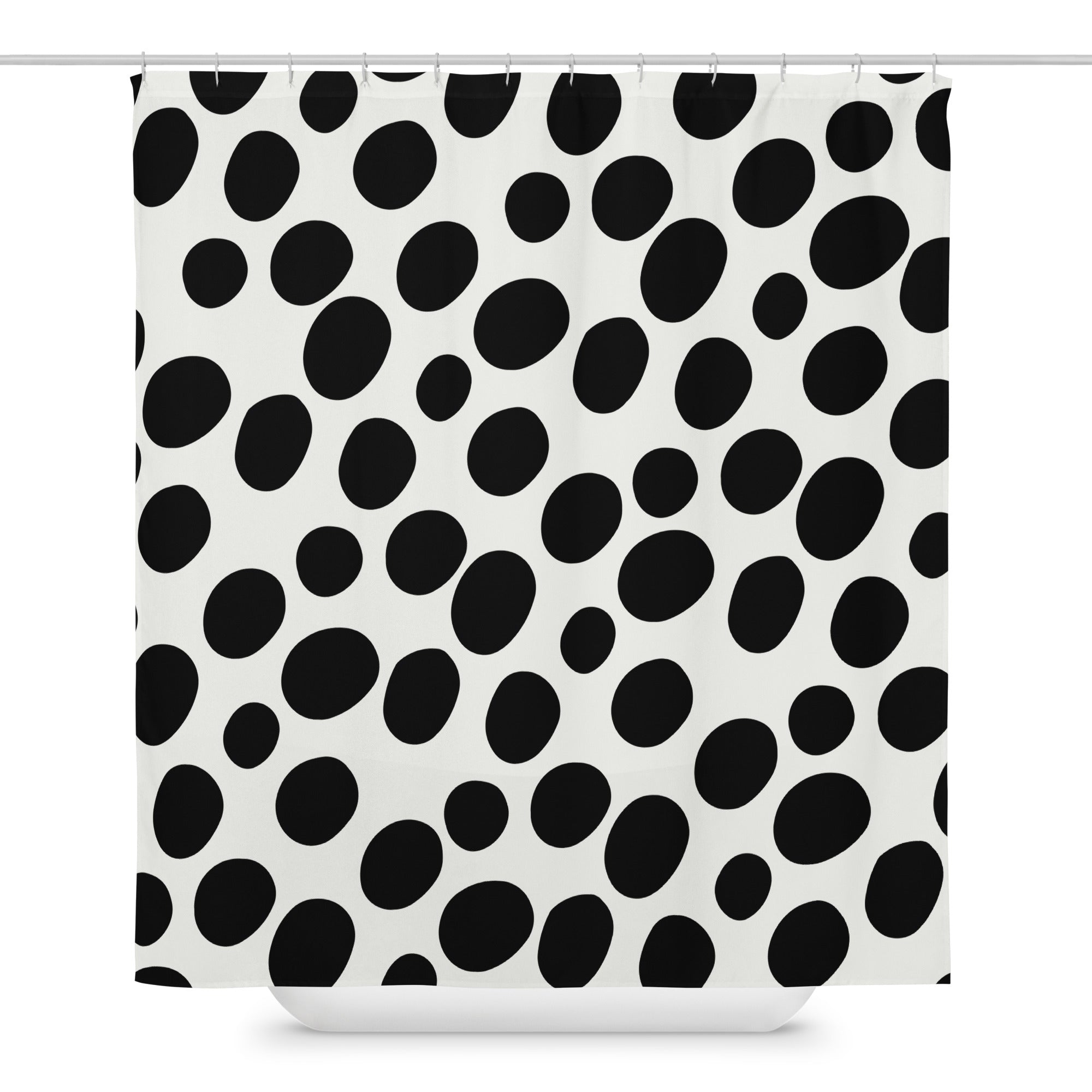 Polka Dotted Shower Curtain - Mirfia