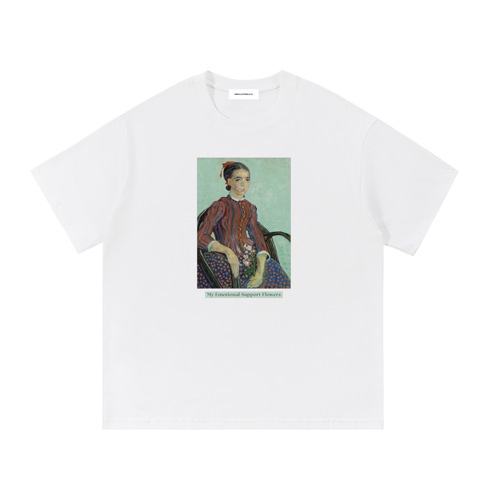 pure cotton vintage portraits white graphic t-shirt