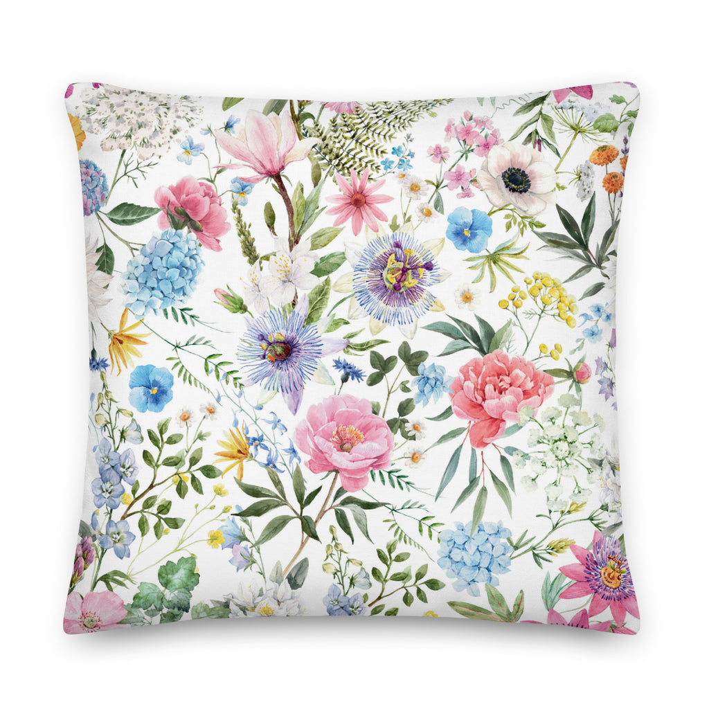 Floral Throw Pillow - Mirfia