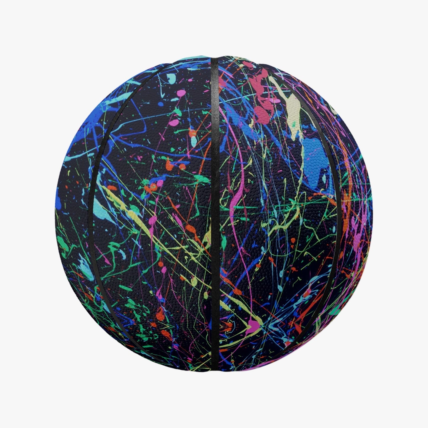 synthetic leather all court 4-panel basketball printed abstract