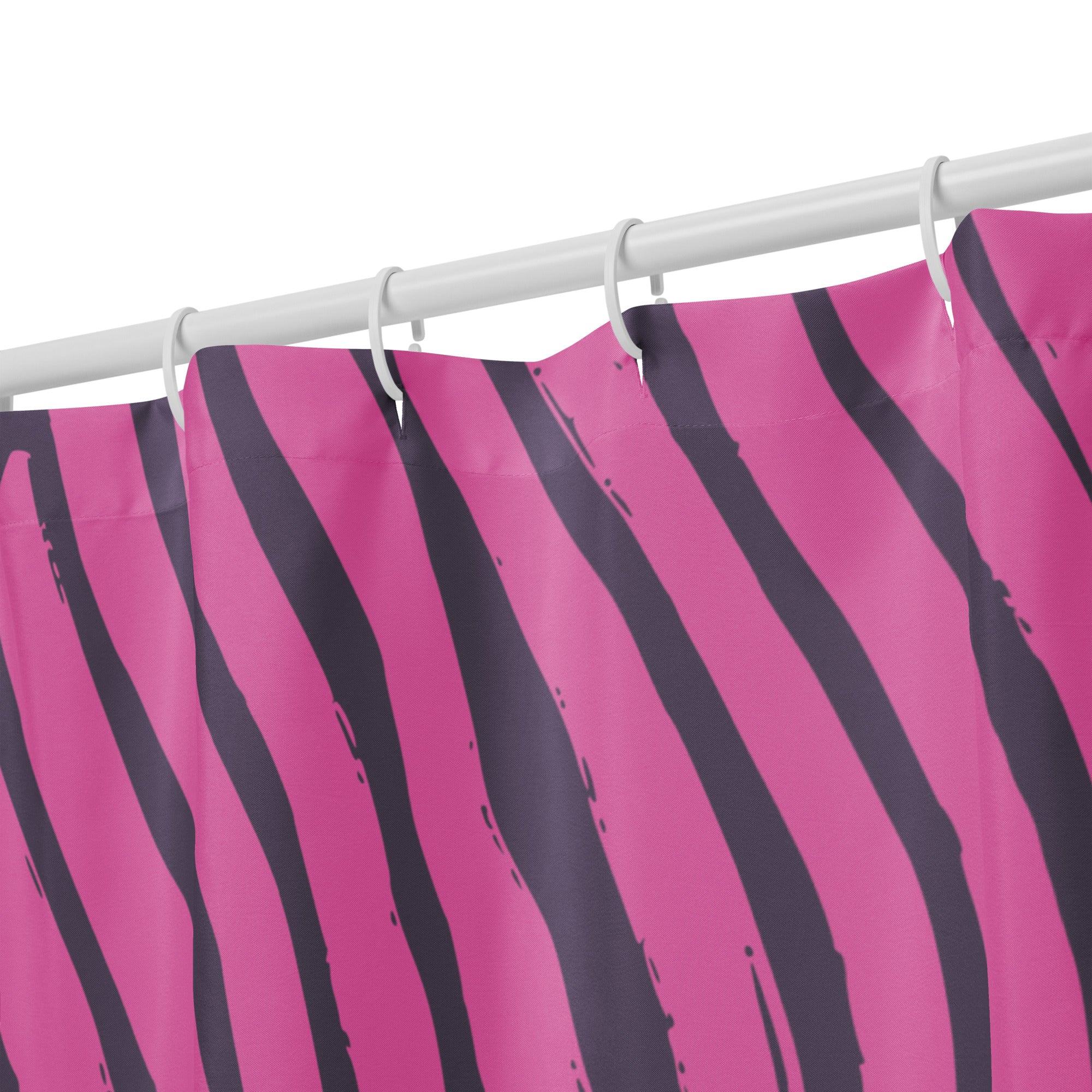 Abstract Wavy Lines Purple Shower Curtain - Mirfia