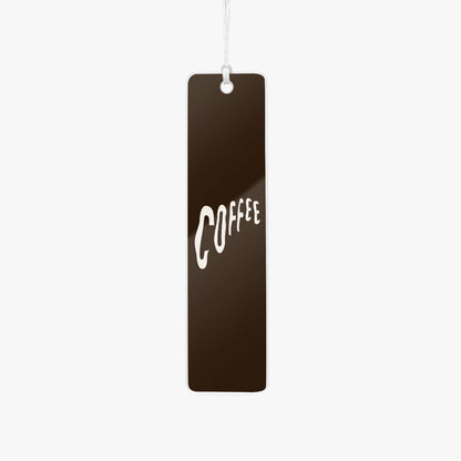 rectangle acrylic bookmark coffee