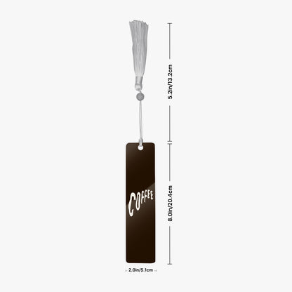 rectangle acrylic bookmark coffee