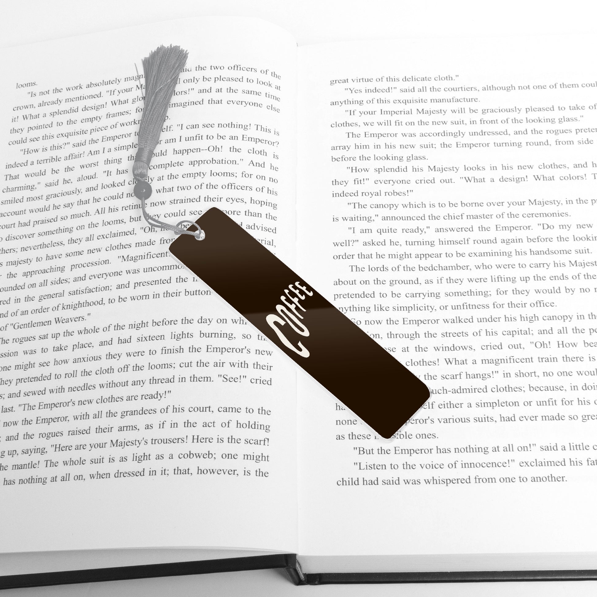 rectangle acrylic bookmark coffee