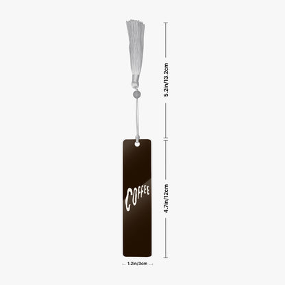 rectangle acrylic bookmark coffee