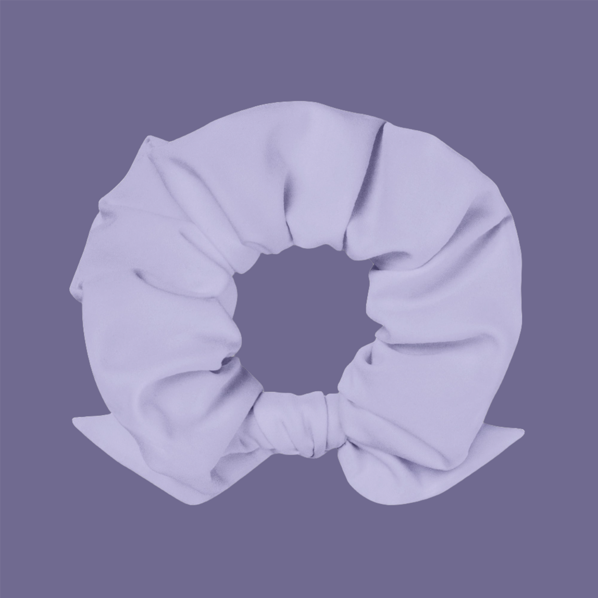 recycled purple bow scrunchie 