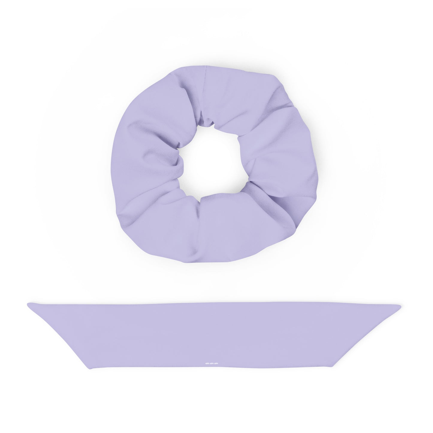 recycled purple bow scrunchie 