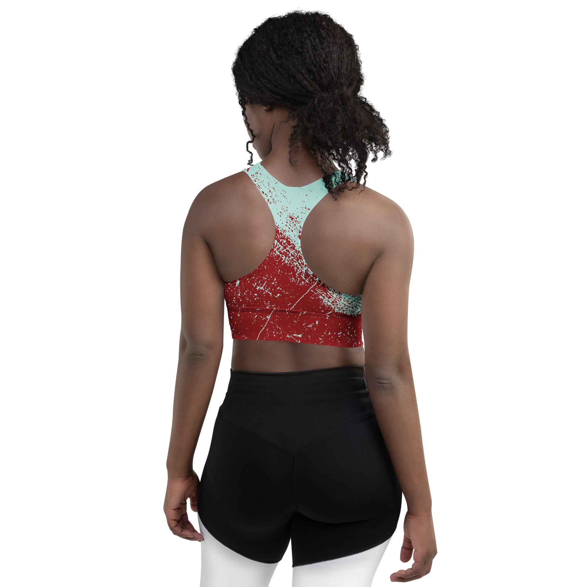 back view of sustainable activewear sports bra 
