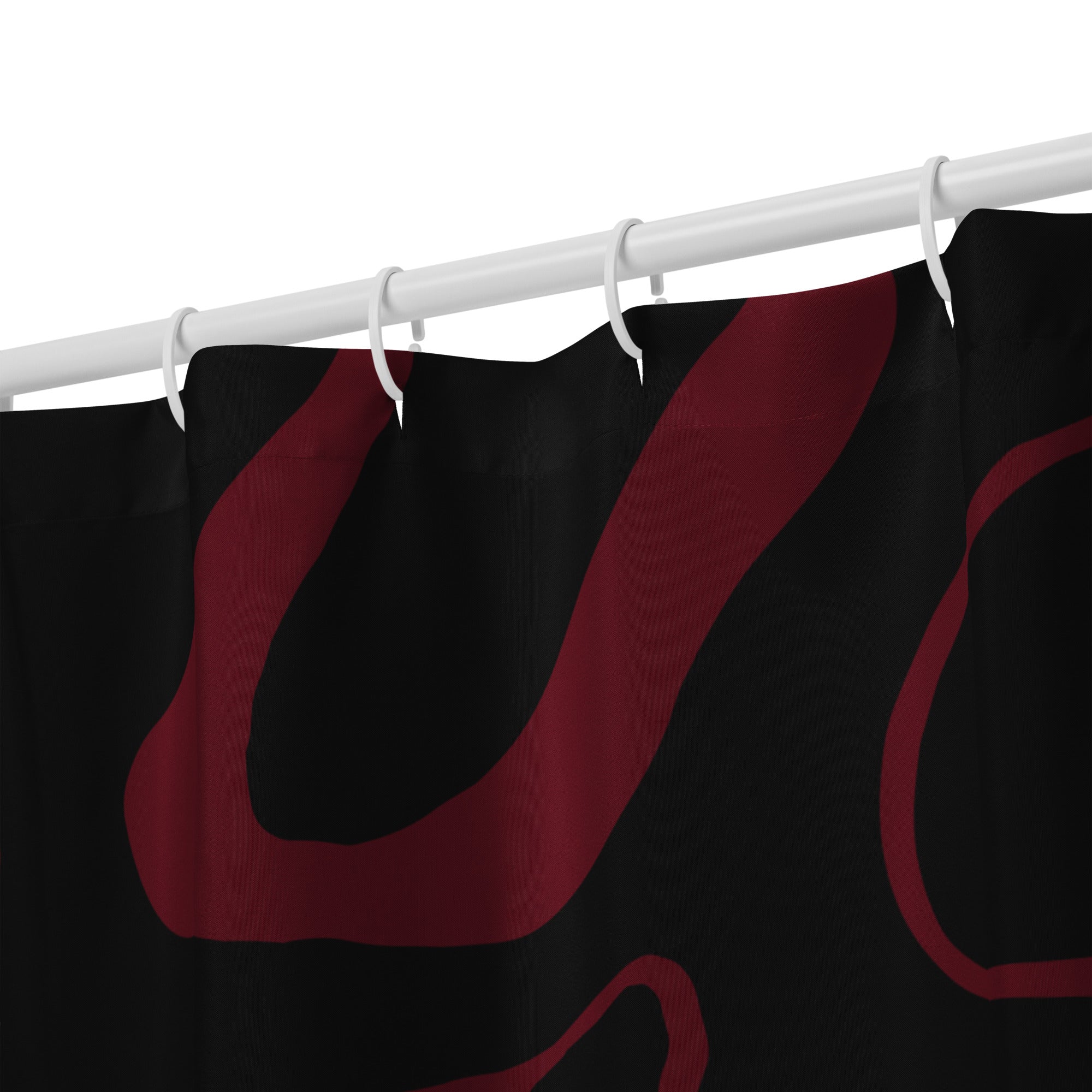 Abstract Red Lines Shower Curtain - Mirfia