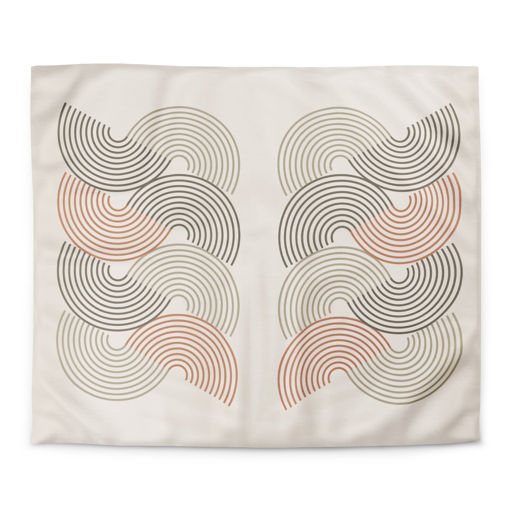 Retro Geometric Duvet Cover - Mirfia