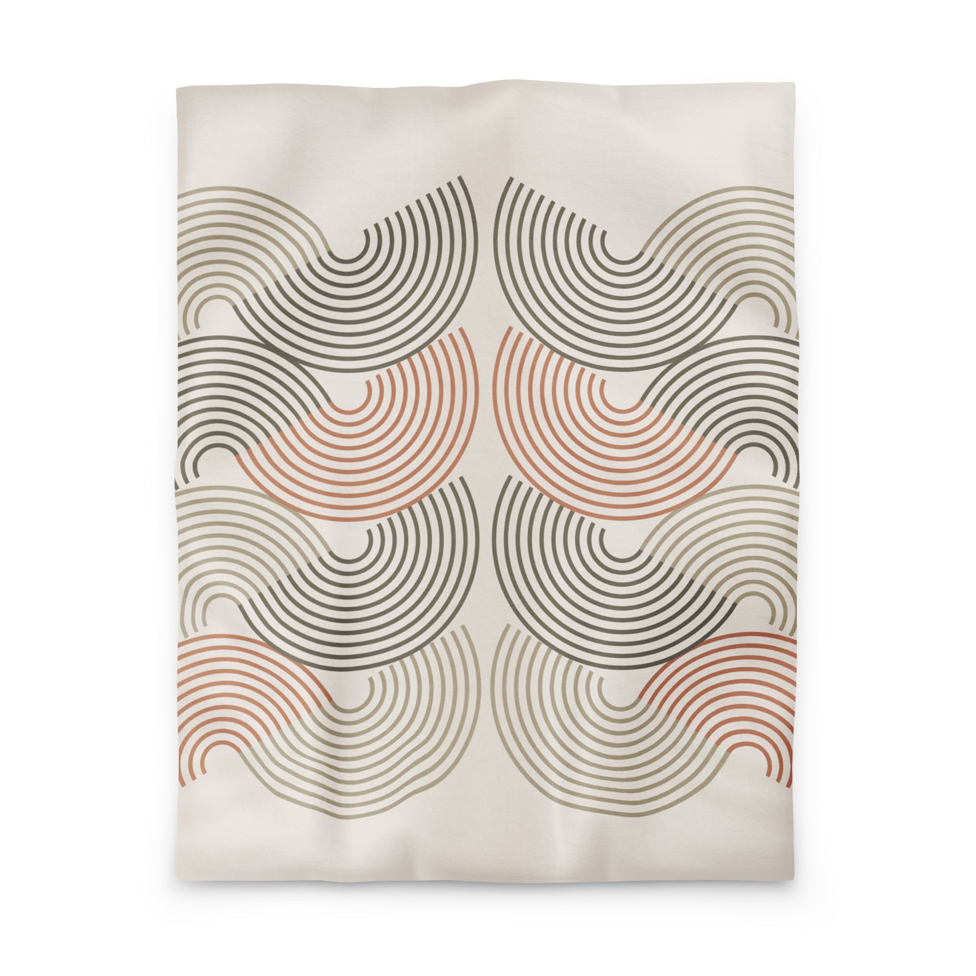 Retro Geometric Duvet Cover - Mirfia