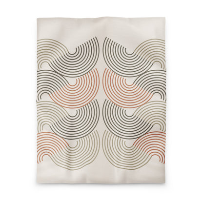 Retro Geometric Duvet Cover - Mirfia