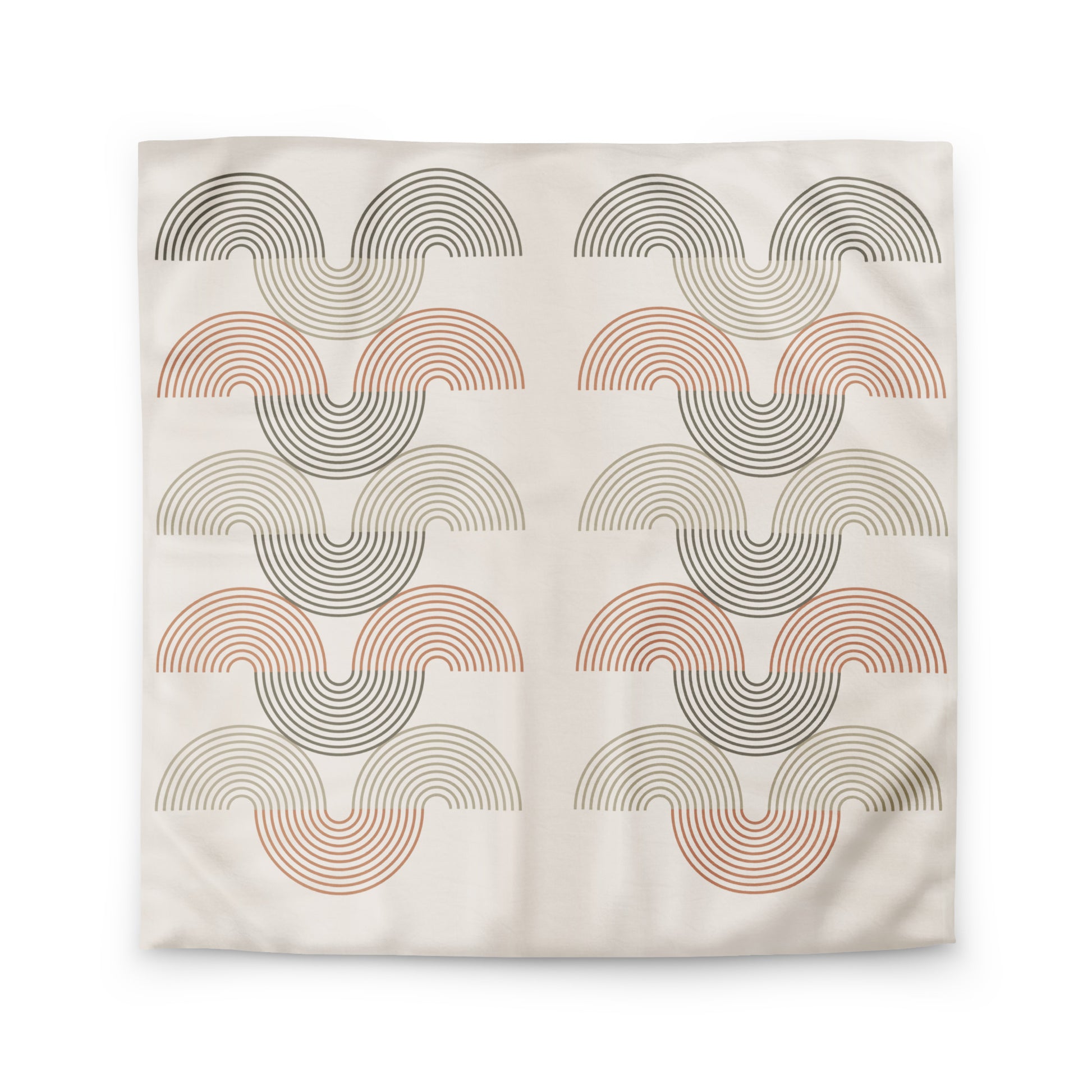Retro Geometric Print Duvet Cover - Mirfia