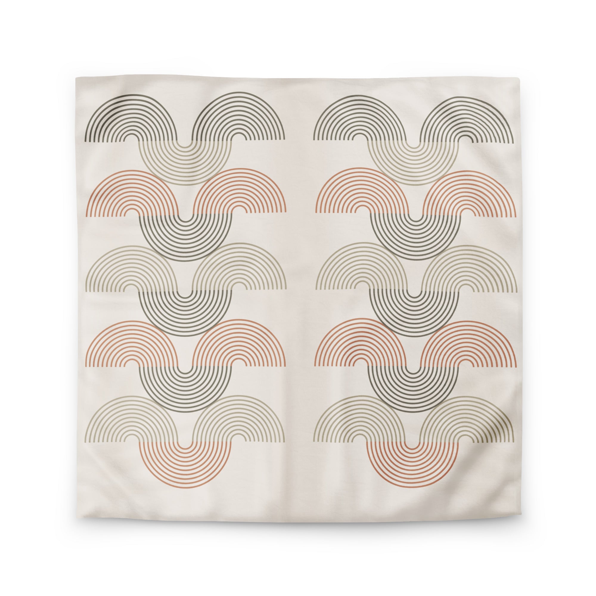 Retro Geometric Print Duvet Cover - Mirfia