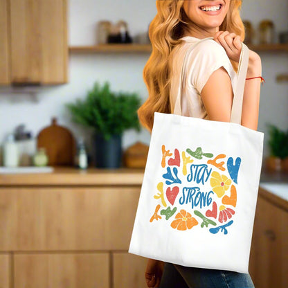 colorful canvas cloth tote bag reusable