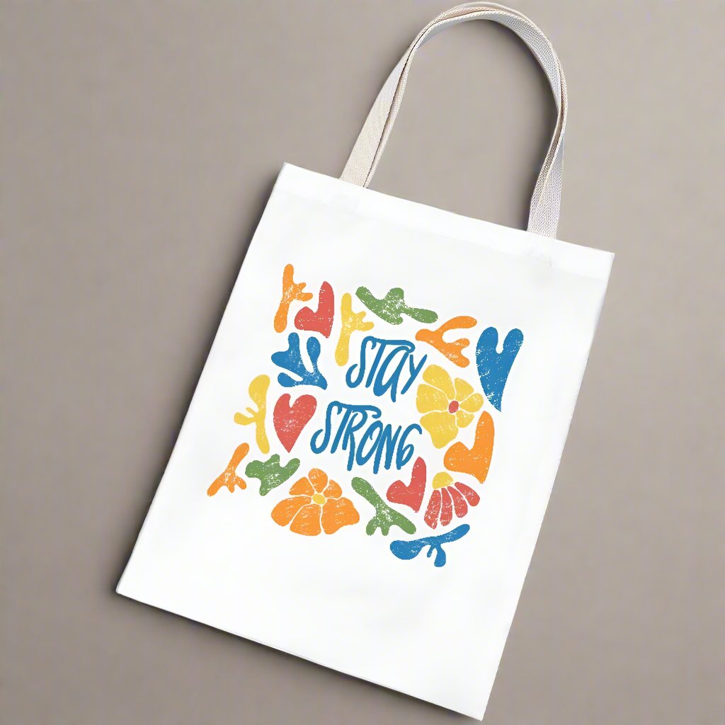 colorful canvas cloth tote bag reusable