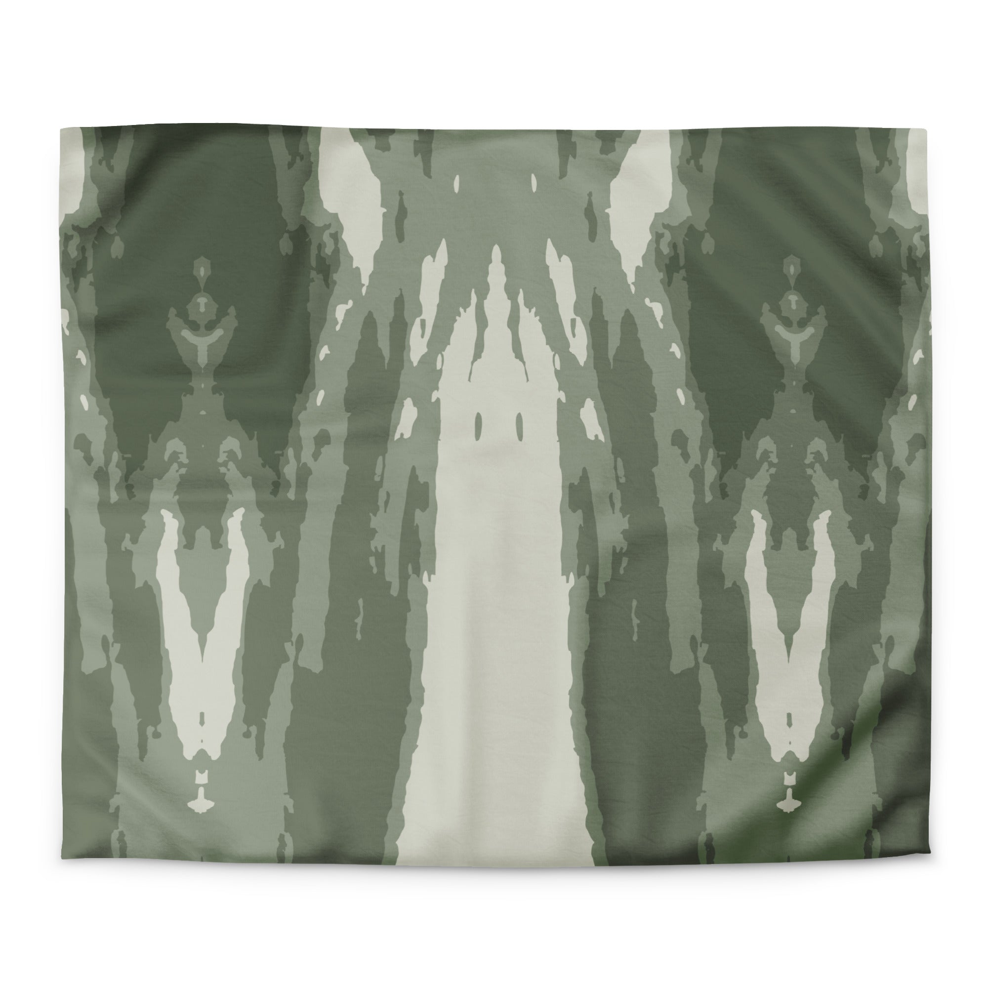 contemporary sage abstract duvet cover with a minimalist style