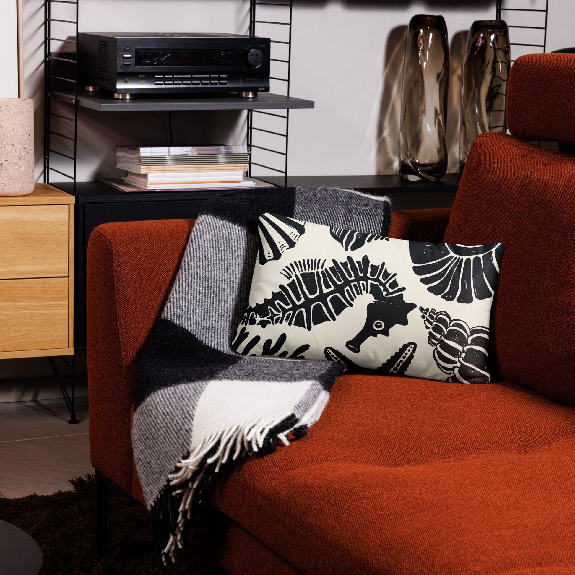 Seahorse Throw Pillow - Mirfia