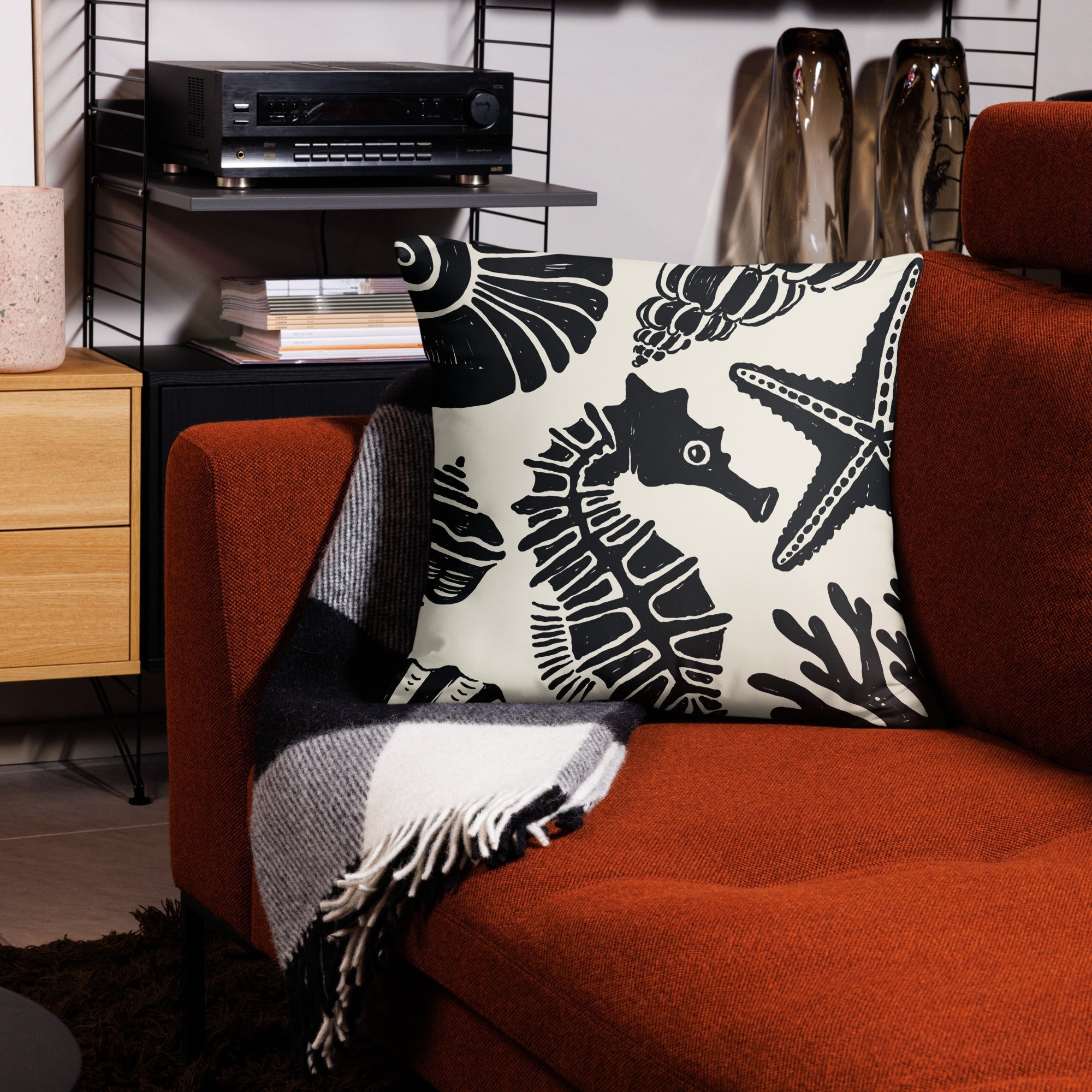 Seahorse Throw Pillow - Mirfia