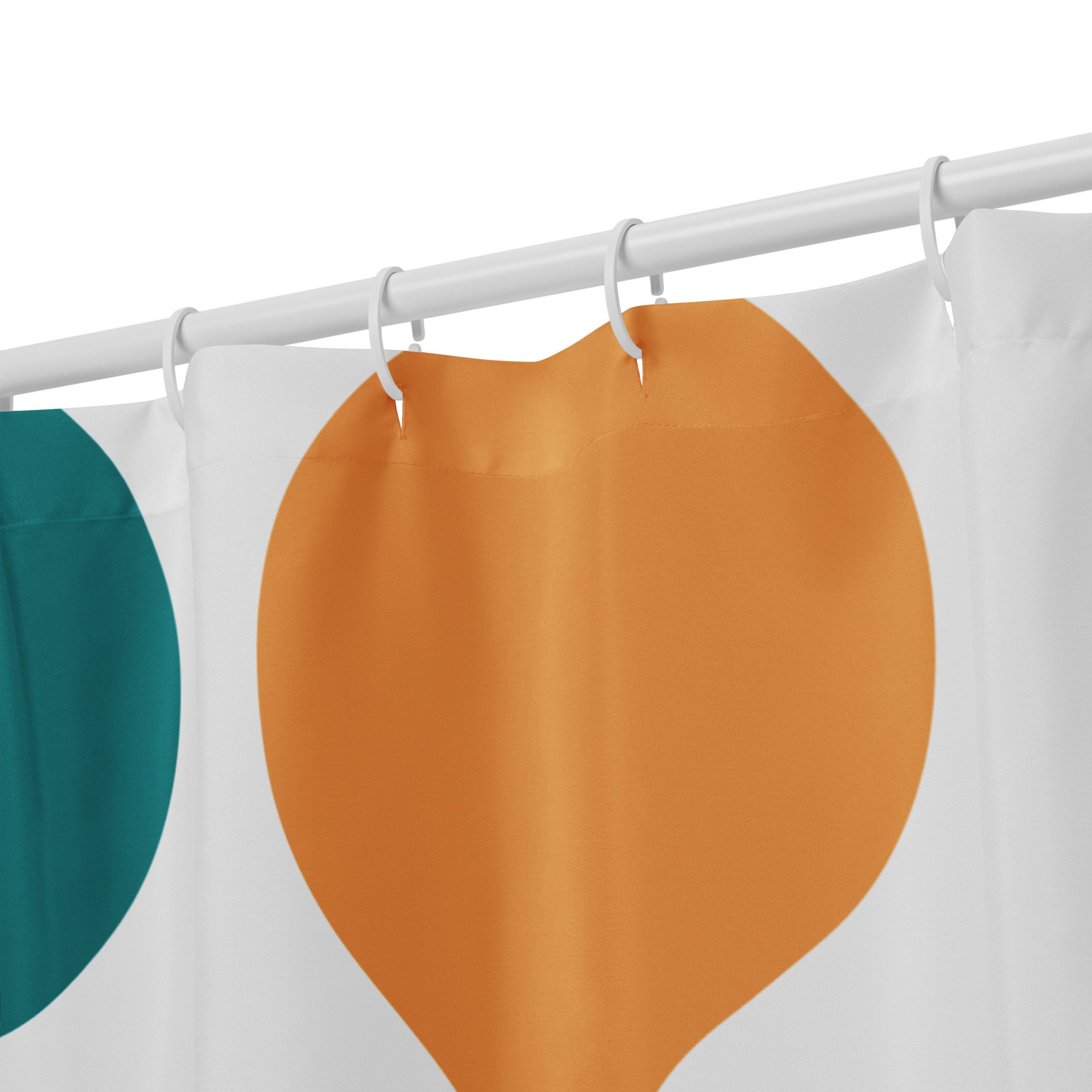 Fluid Dotted Geometric Shower Curtain - Mirfia