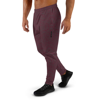 slim fit joggers for men all over print red men's recycled joggers, Humble Sportswear