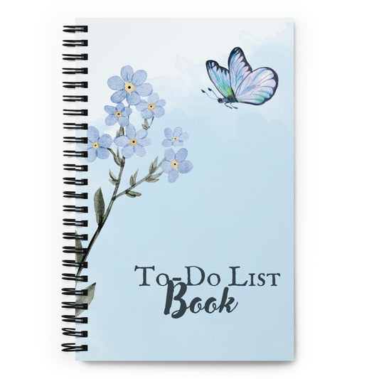 spiral butterfly notebook