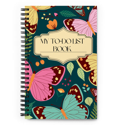 spiral butterfly notebook