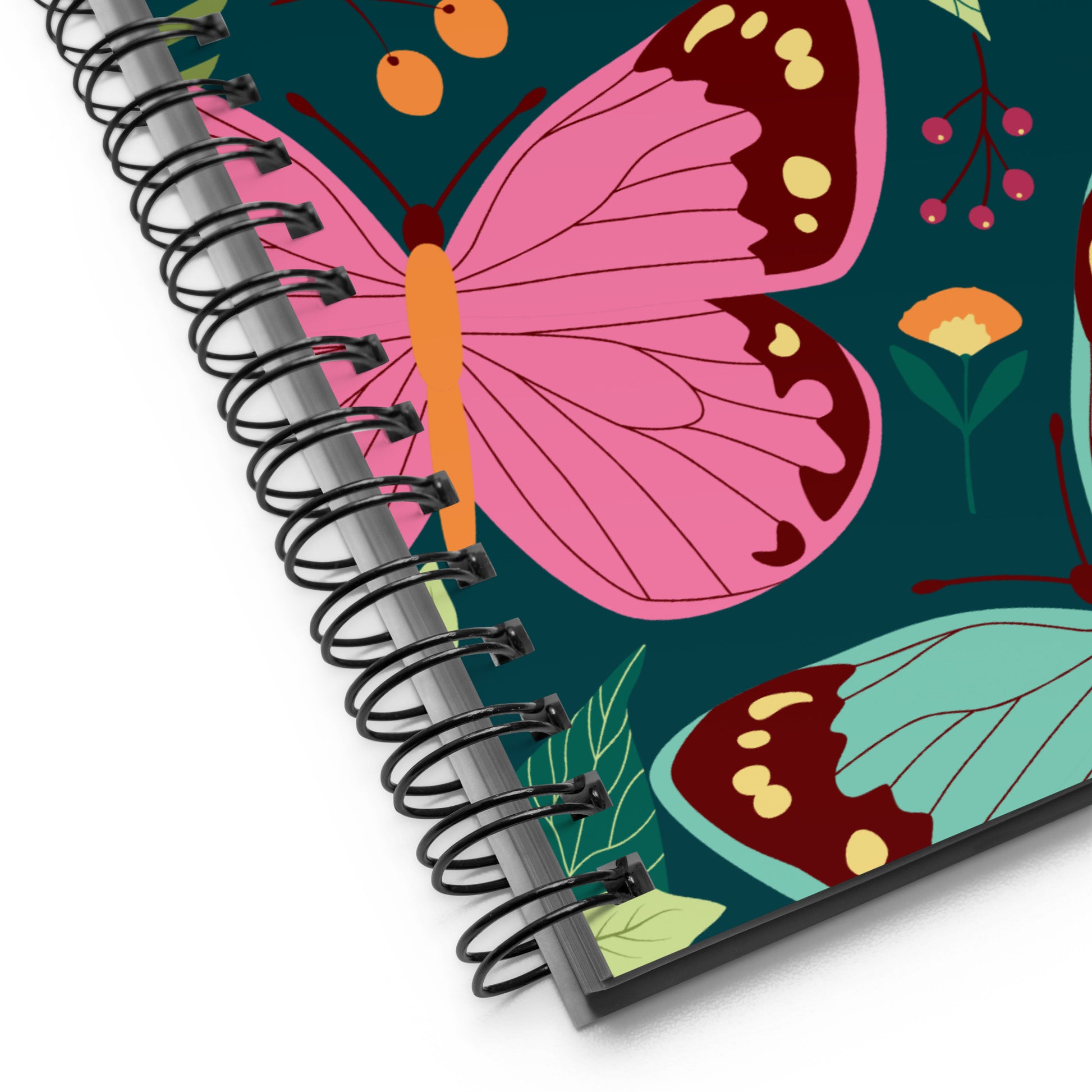 spiral butterfly notebook