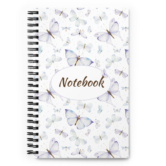 spiral butterfly notebook