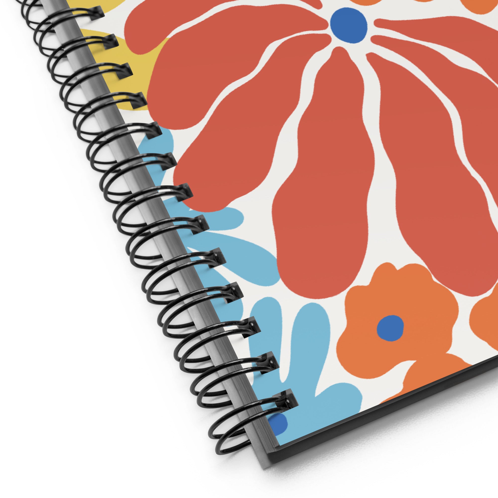 Spiral Floral Abstract Notebook - Mirfia