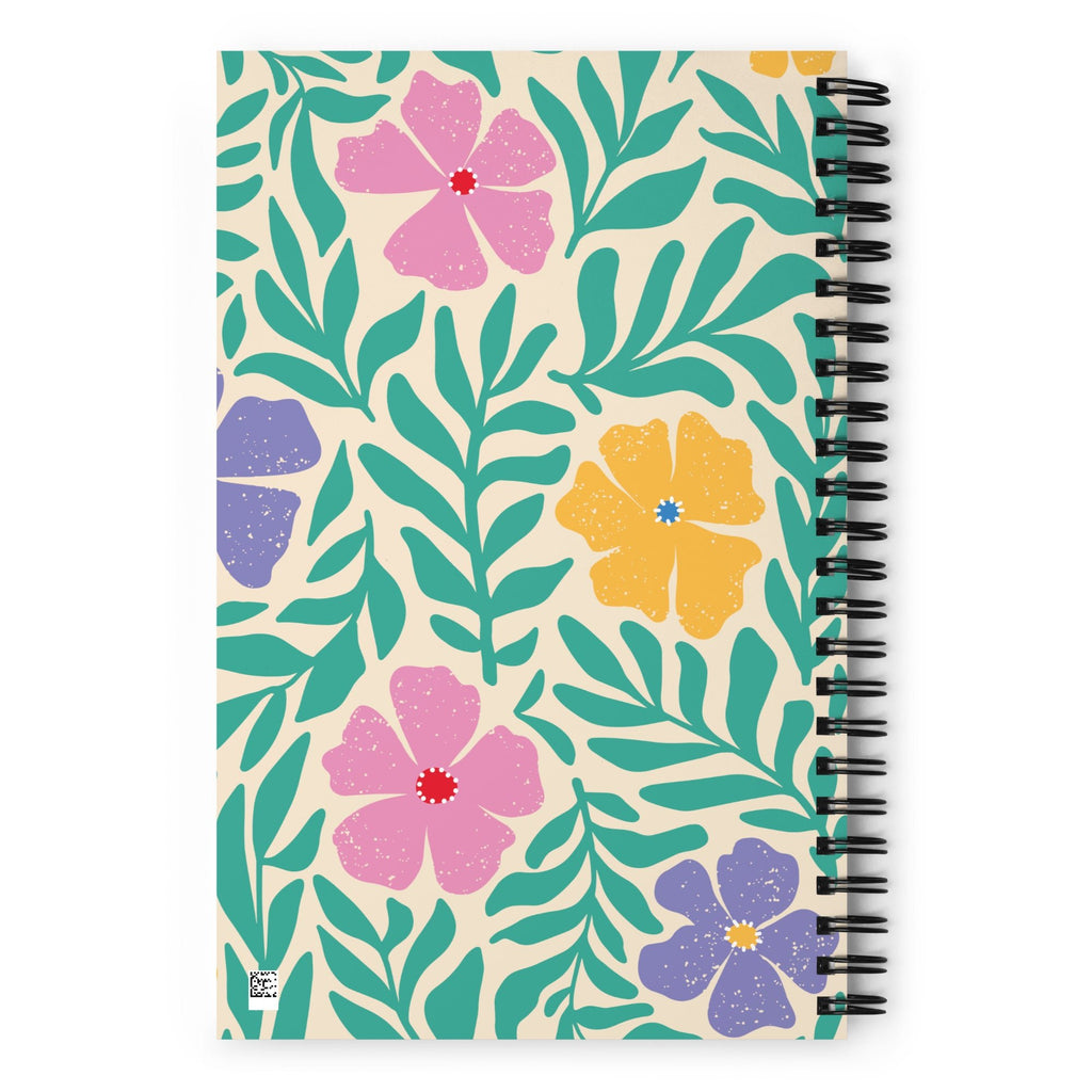 Spiral Floral Notebook - Mirfia