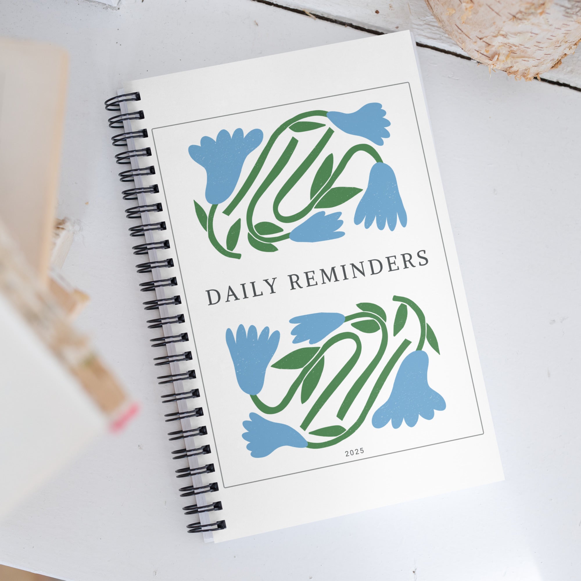 Spiral Floral Notebook - Mirfia