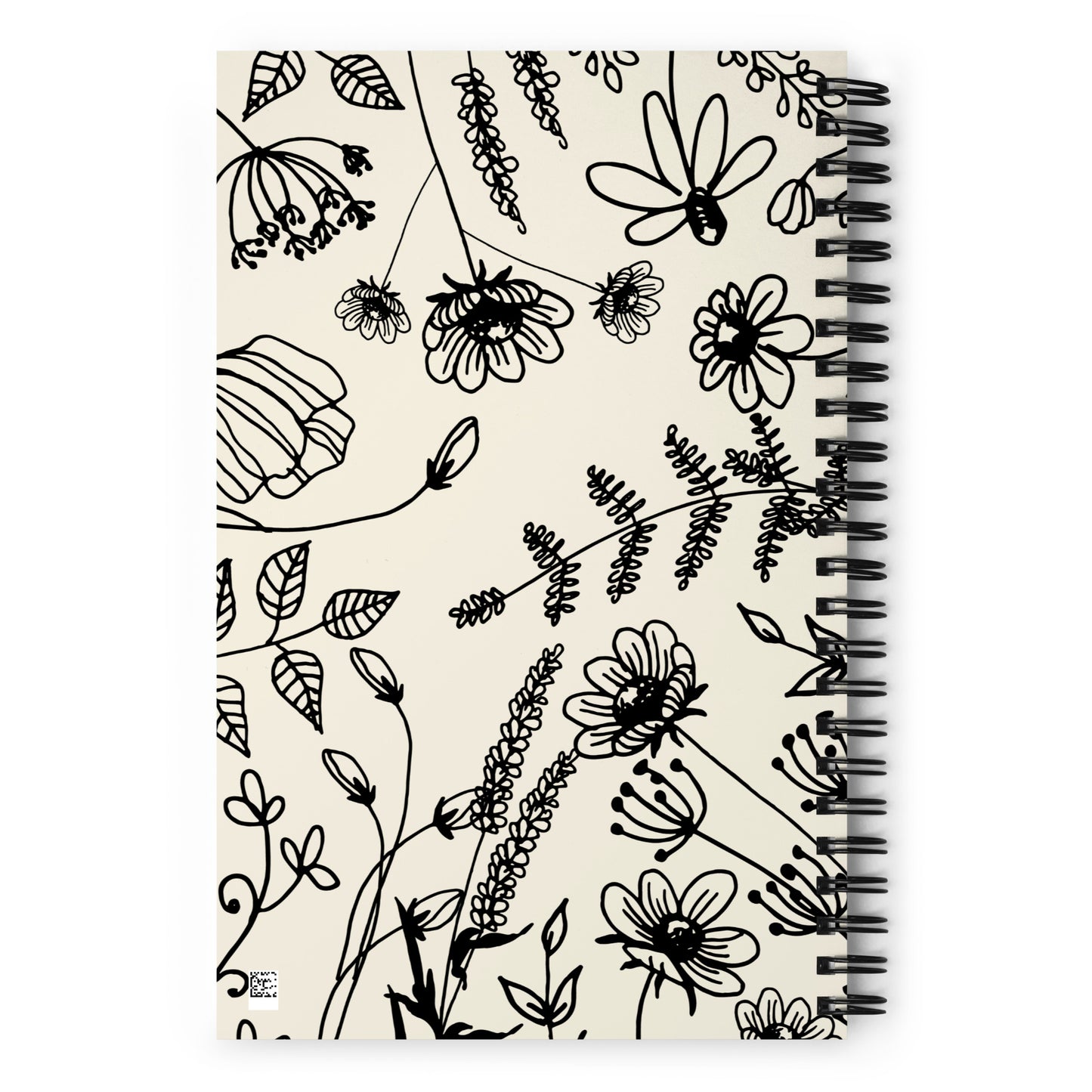 Spiral floral notebook