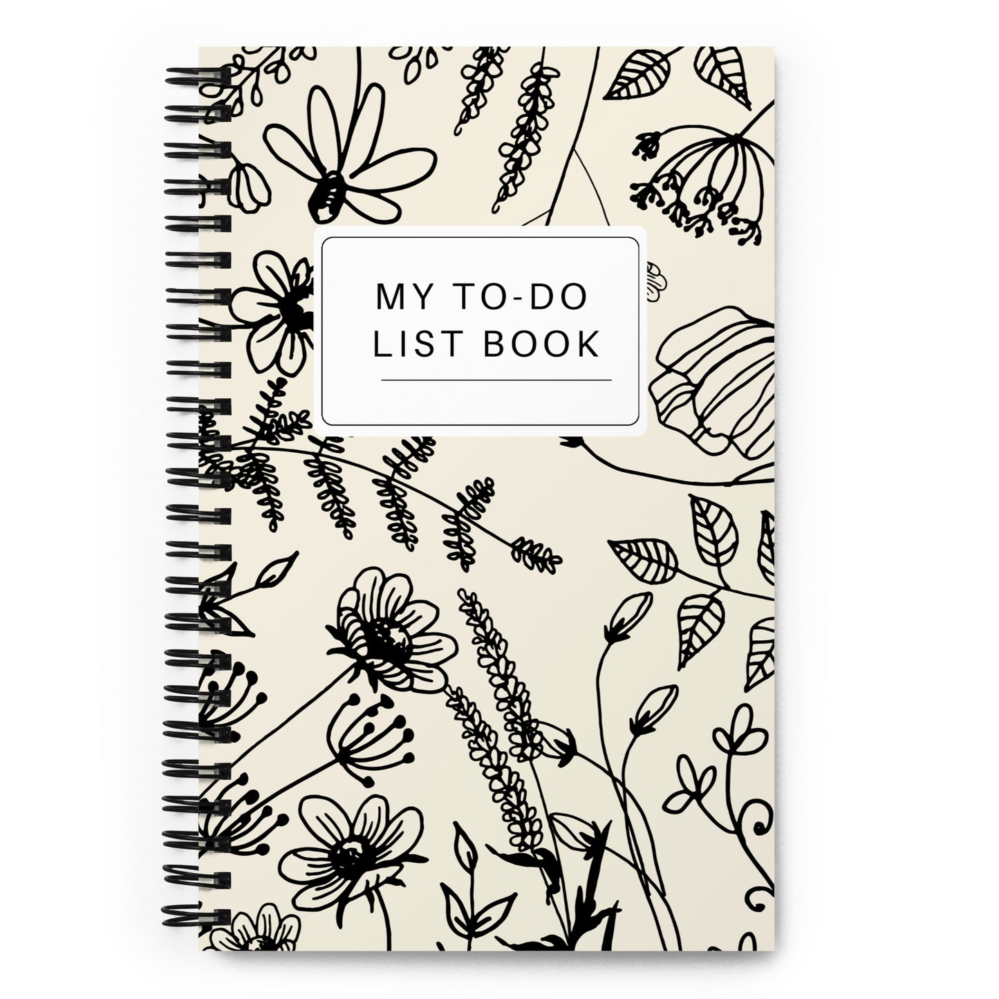 spiral floral notebook